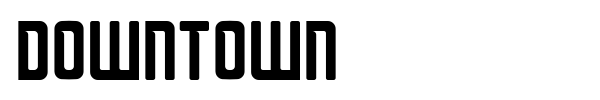 Downtown font preview